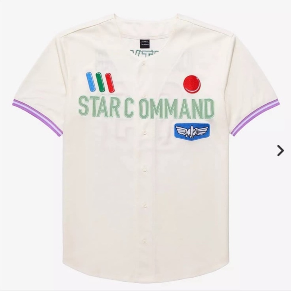 Our Universe Disney Pixar Buzz Lightyear Star Command Baseball Jersey- Size M